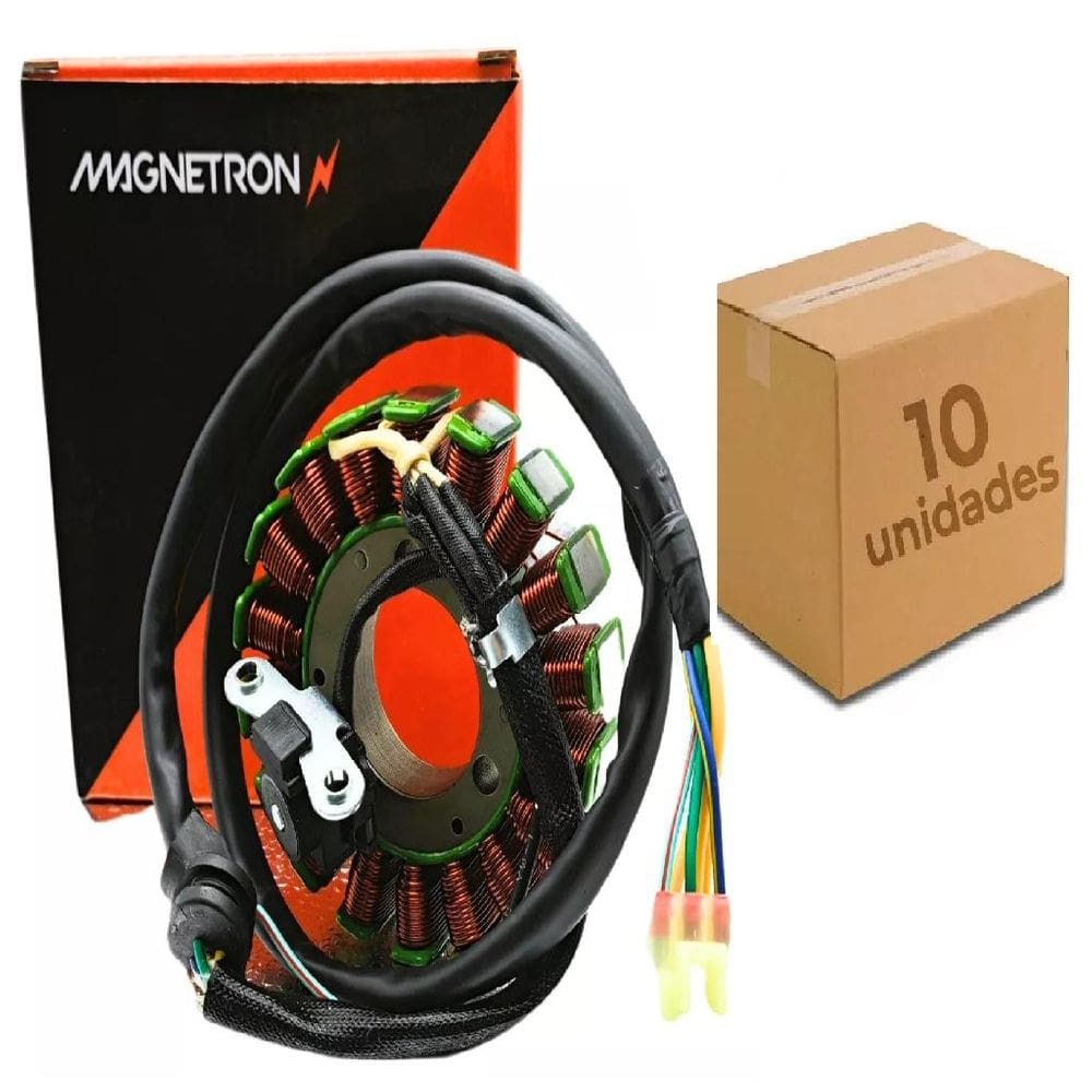 Estator Xr 250 Tornado 2001 2002 2003 2004 2005 2006 2007 2008 Magnetron Kit Com 10 Peças