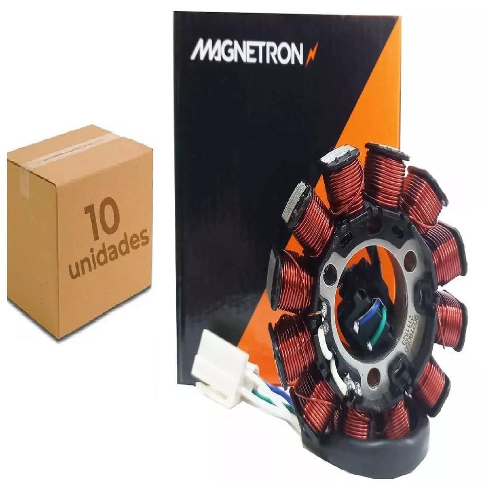 Estator Fazer 250 2005 A 2010 Lander 250 2007 A 2022 Magnetron Kit Com 10 Peças