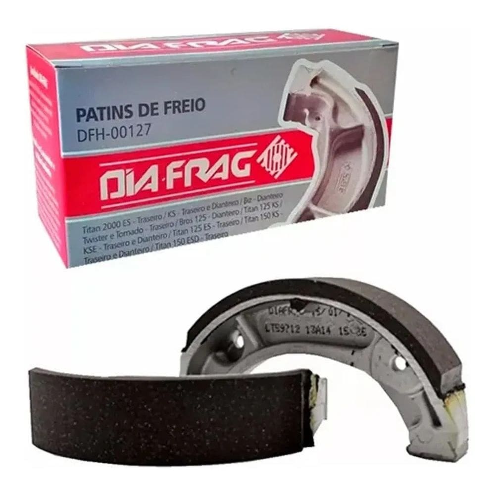 Patim Freio Traseira Cb300 Cg Start Dream Neo Biz 100 Bros 125 150 Twister 250 CG150 Titan CBX250 Twister 0,50 Diafrag