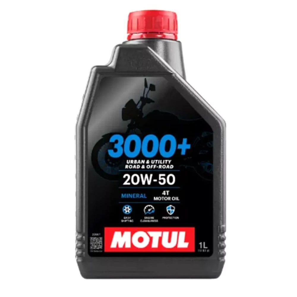 Óleo Motor Motul 3000+ 4t 20w50 Jaso Ma2 Mineral 1L Honda Ate 2012 Ate 2015 Suzuki Ate 2015