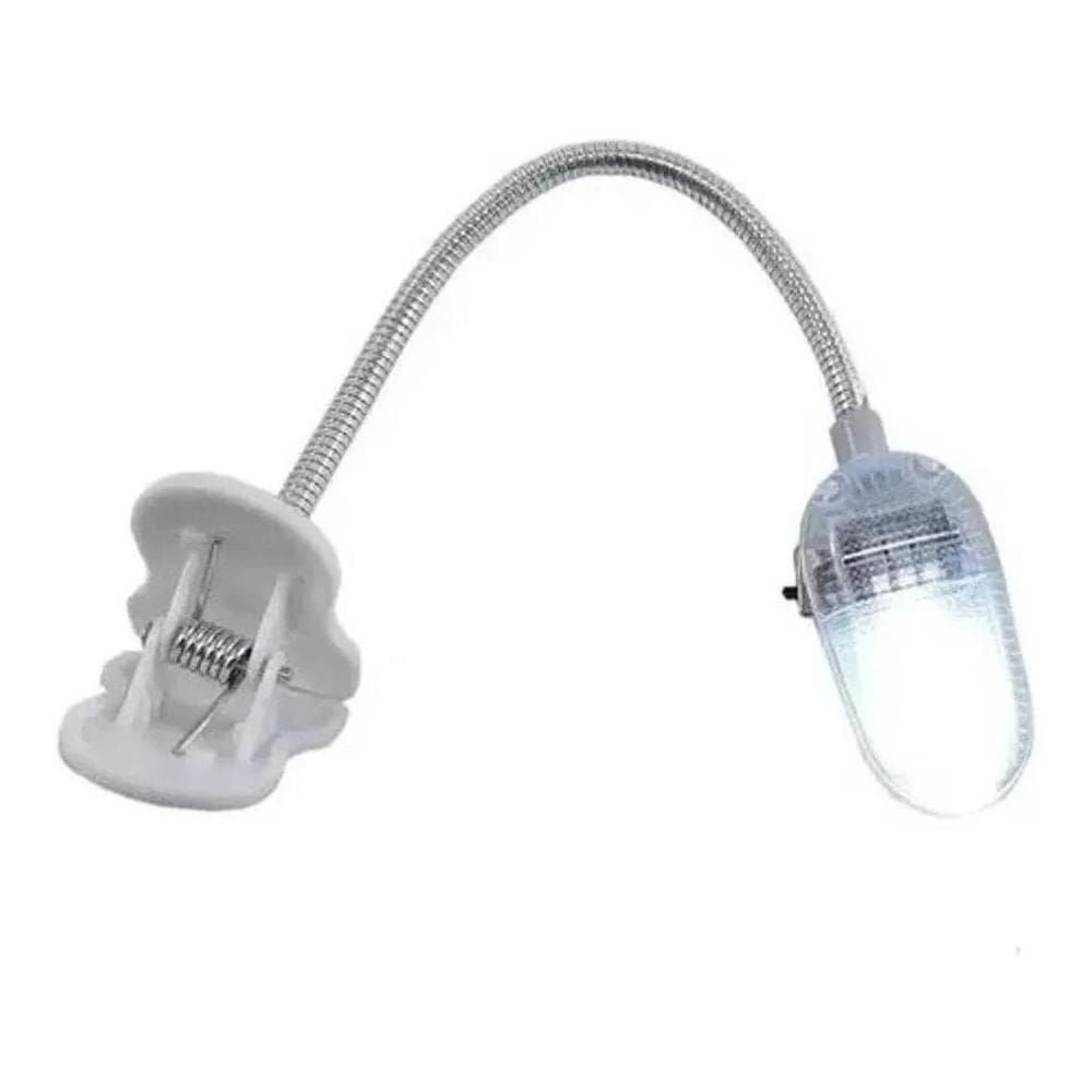 2X Luminária Flexível Mini Para Leitura Noturna Led Portátil