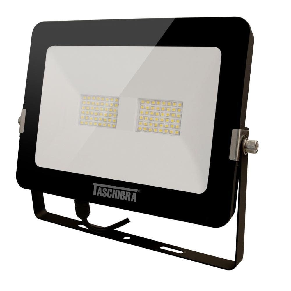 Refletor Taschibra Led Tr Slim 50W 6500K Preto 110V