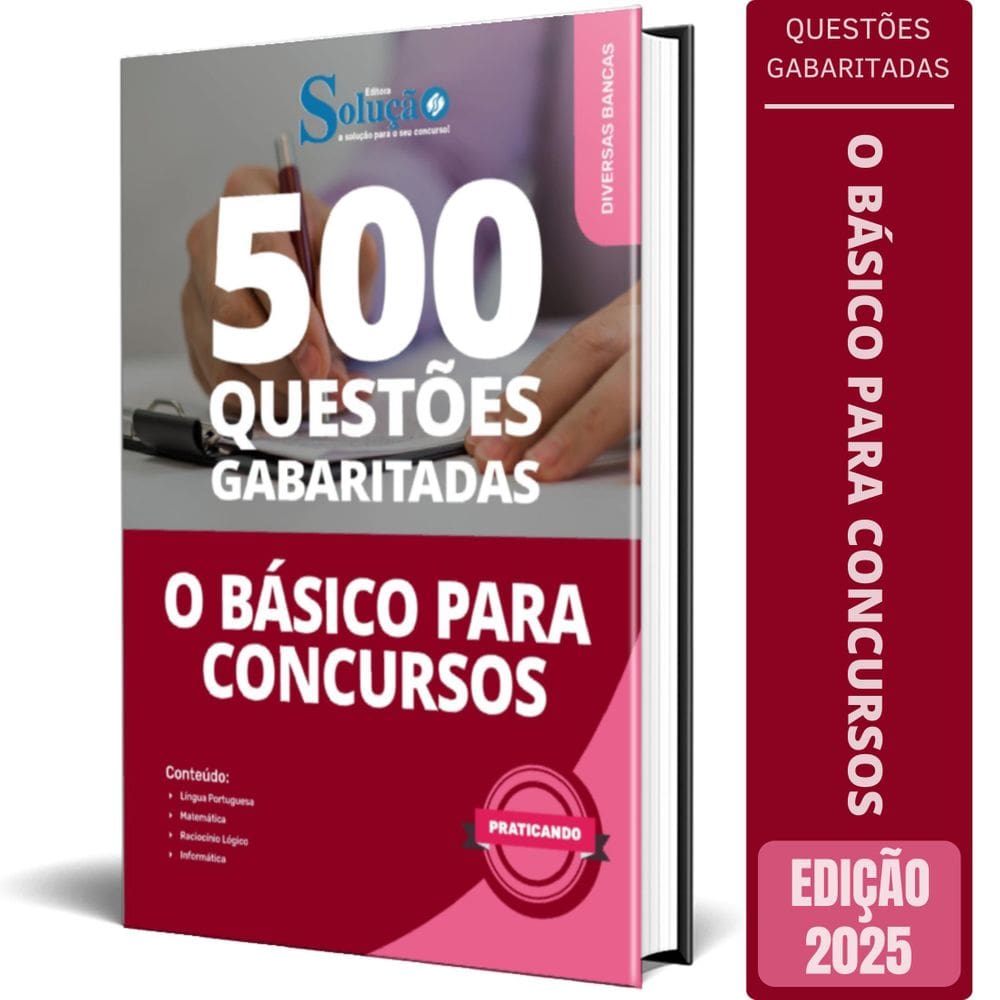 Caderno De Questões O Básico Para Concursos 2025