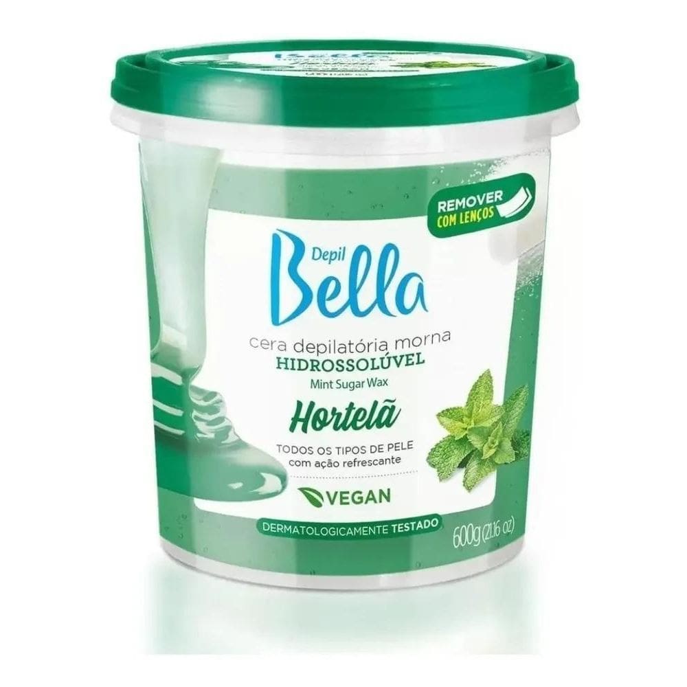 Cera Hidrossolúvel Depil Bella Hortelã 600 G