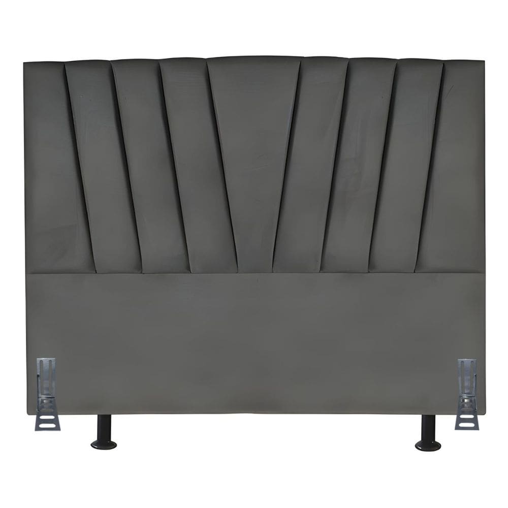 Cabeceira Cama Box Queen 160 cm Safira em Linho Com Frame