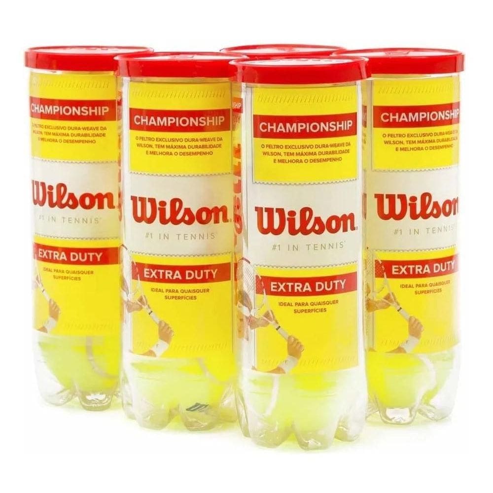 2X Bola De Tênis Wilson Extra Duty Championship 15 Bolas