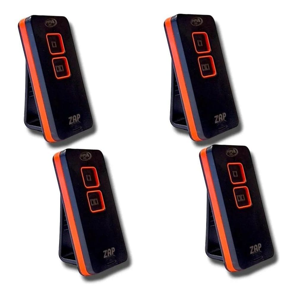 2X 04 Unid. Controle Portão Cerca 433Mhz Ppa Zap Universal