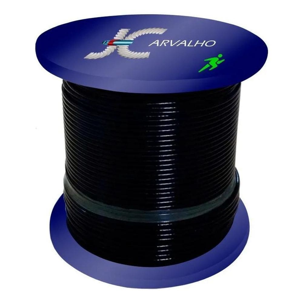 20M Cabo De Aço 1/8 4,8Mm 6X7 Revestido Academia Musculação