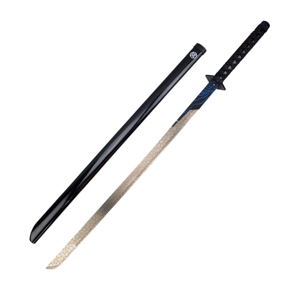 Katana Scissor Seven Lâmina De Aço Com Detalhes Em Azul