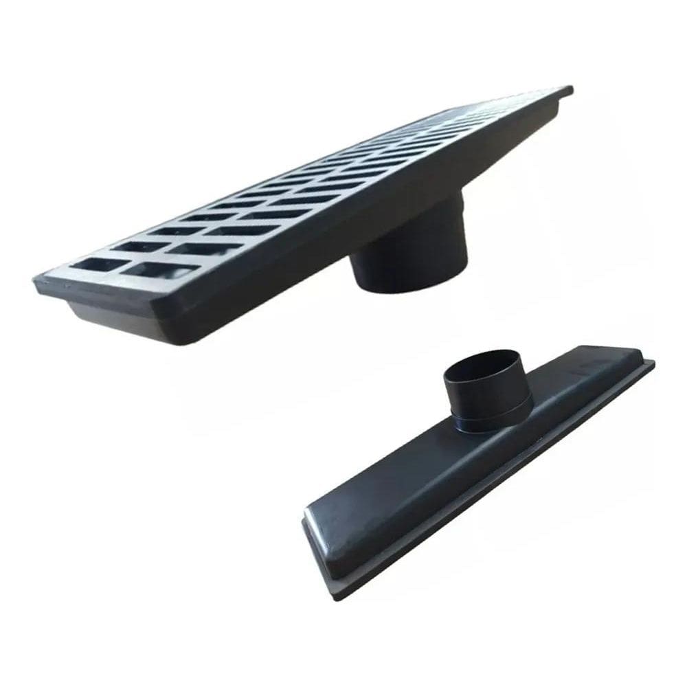 2X Ralo Linear 15X50 Caixa Coletora De Agua Pluvial + Antins