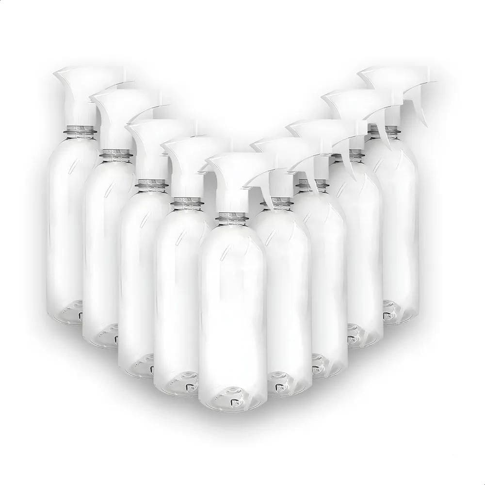 2X Kit 10 Frascos Pulverizador Borrifador De 500Ml Resistent
