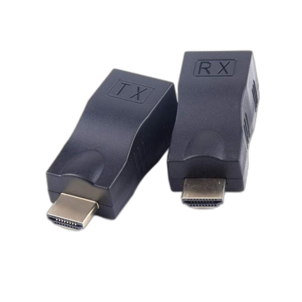 Extensor Hdmi 01 Porta Full Hd Até 30M Cabo De Rede Cat6E/6