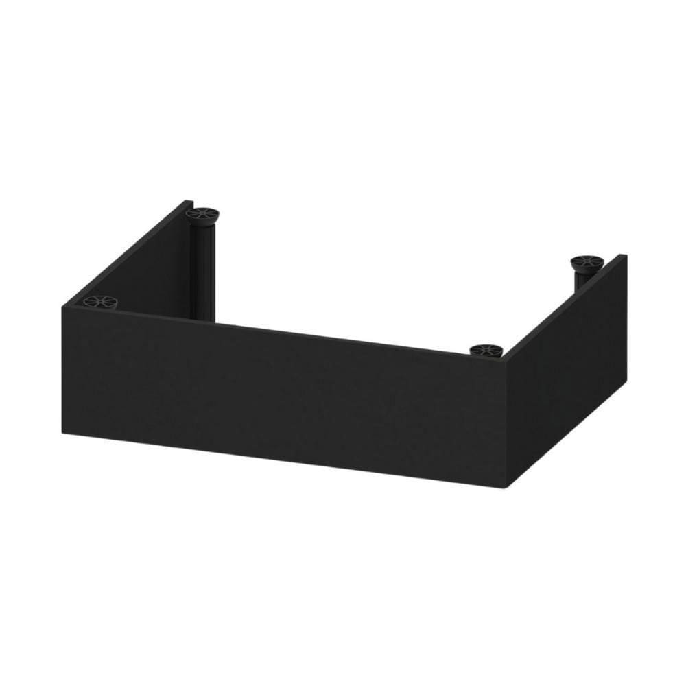 Kit Rodapé Para Paneleiro-torre Quente 62cm Veneza Com Pés Multimóveis Mp3730 Preto
