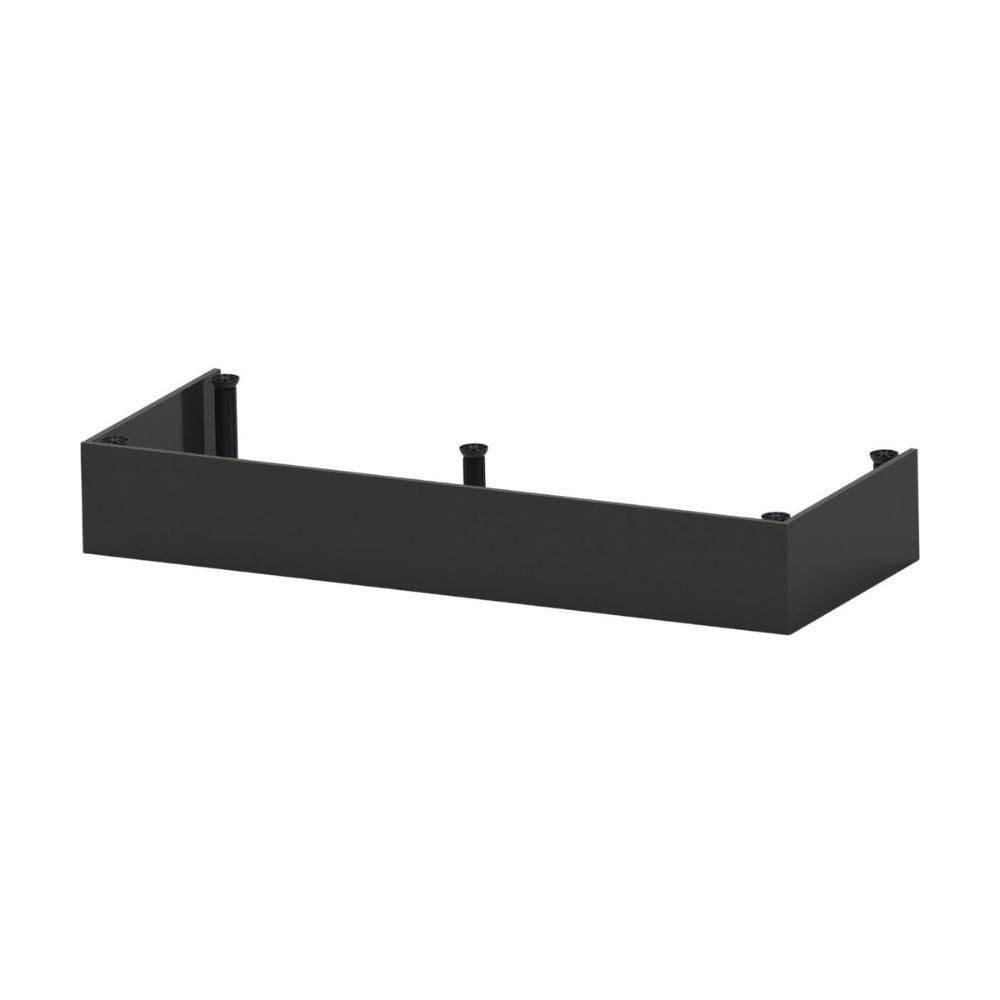 Kit Rodapé Para Balcão Cozinha 120cm Veneza Com Pés Multimóveis Mp3728 Preto