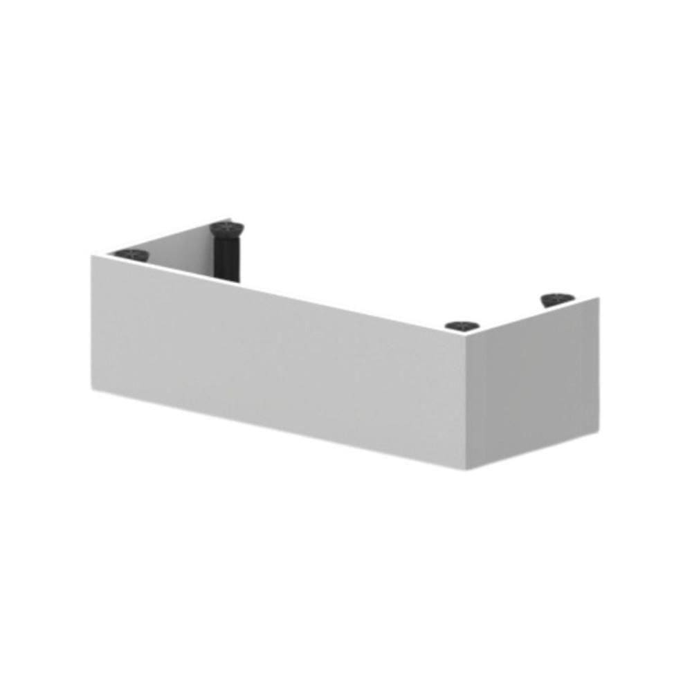 Kit Rodapé Para Paneleiro 62cm Veneza Com Pés Multimóveis Mp3747 Branco