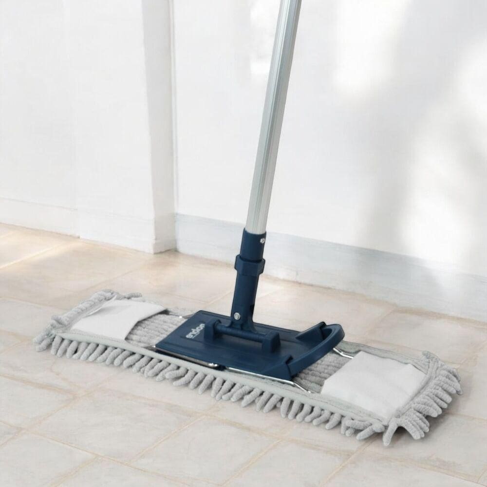 Conjunto Super Mop De Microfibra 40cm Com Cabo Telescópico De 1,40m E Refil