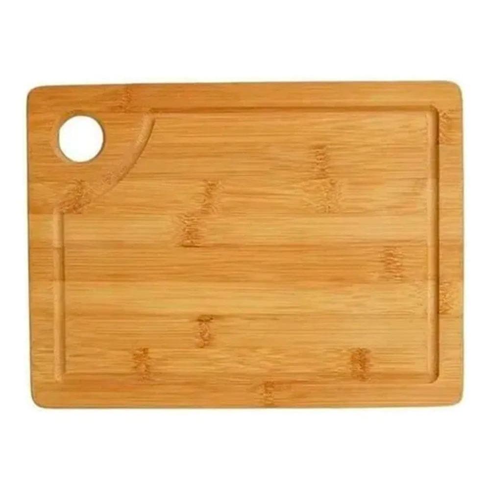 2X Tábua De Corte Para Carne E Churrasco 30X20 Bambu Dolce H