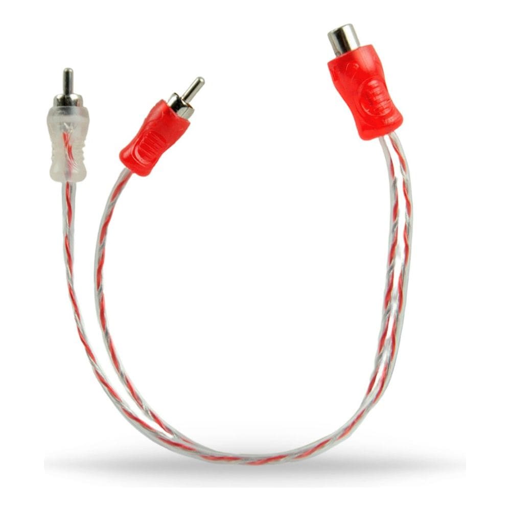 Cabo Y Rca Fio Som Cobre Dupla Blindagem 2 Machos 1 Femea