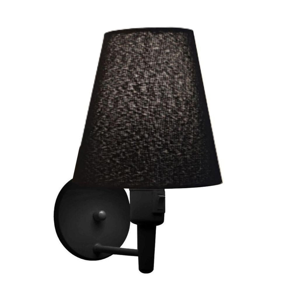 Lustre Pendente Quadrado Vivare Md-4075 Cúpula Em Tecido 30/50x50cm - Bivolt Preto-preto 110v/220v