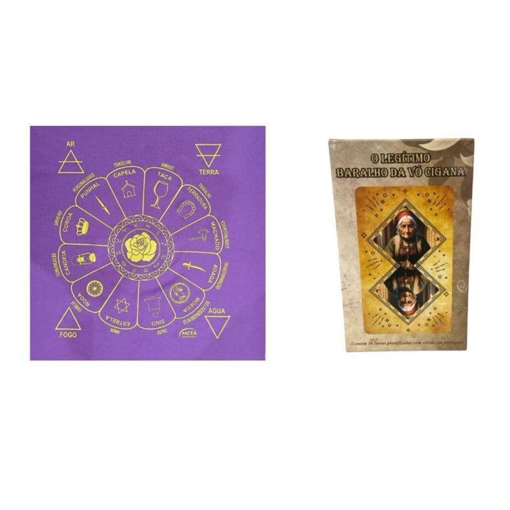 Kit O Baralho Da Vó Cigana + Toalha Cigana