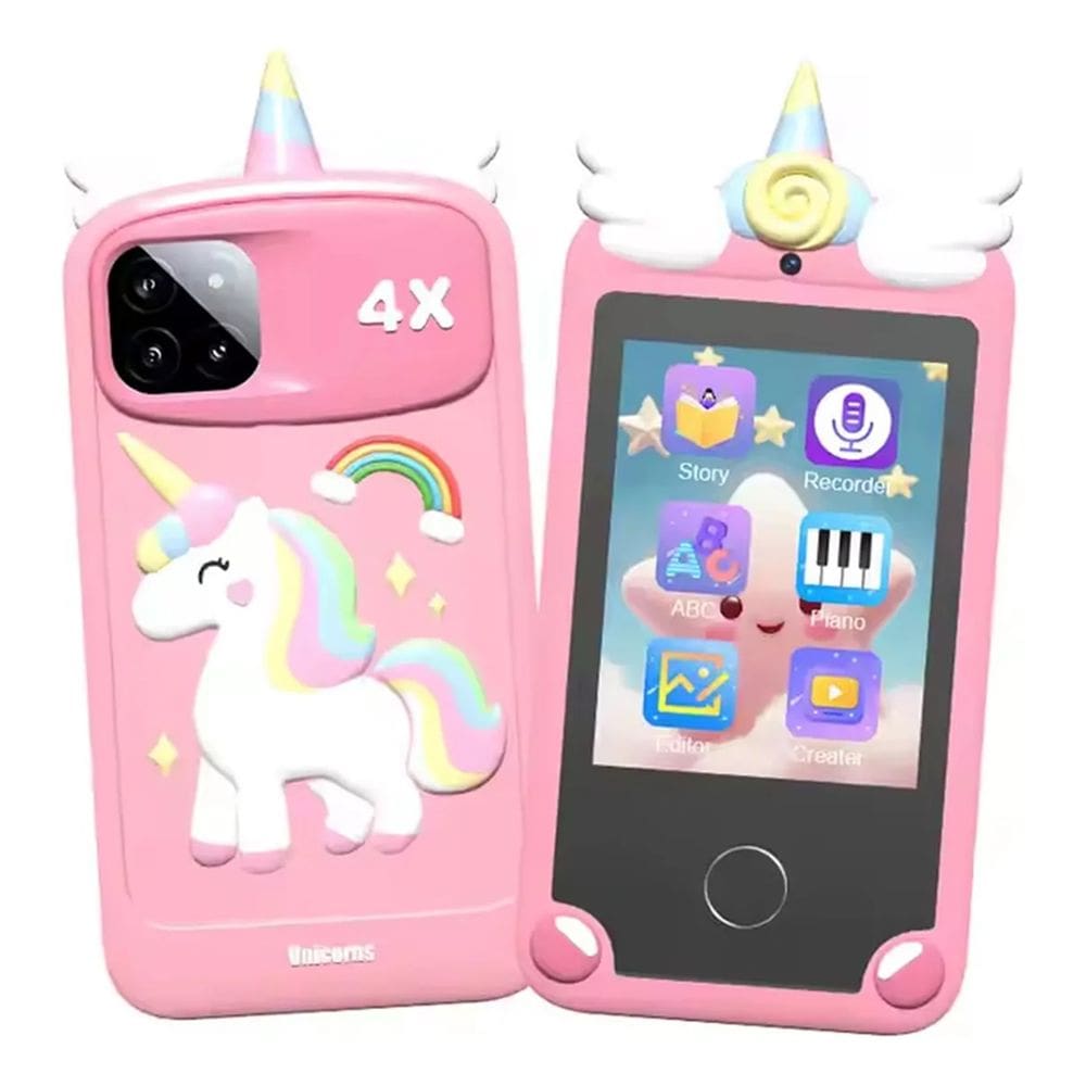 Celular Infantil De Brinquedo Telefone De Criança Rosa