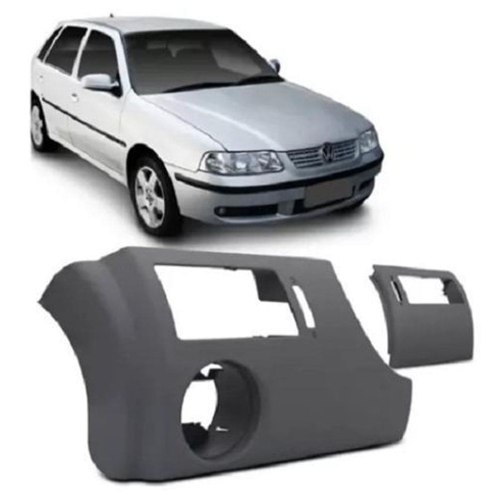 Moldura Painel Gol Saveiro Parati G3 00 A 2005 Cinza Flanel