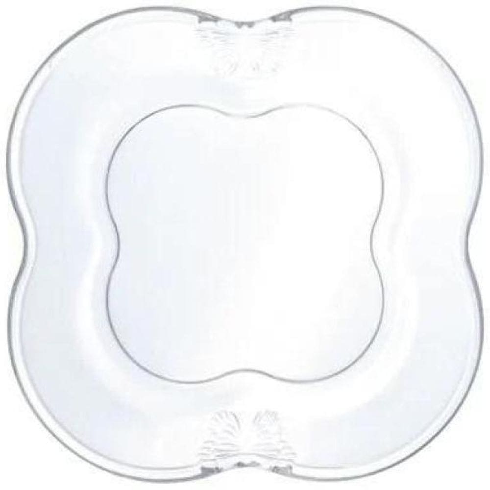 Conjunto 4 Pratos Para Sobremesa De Vidro Butterfly Wolff