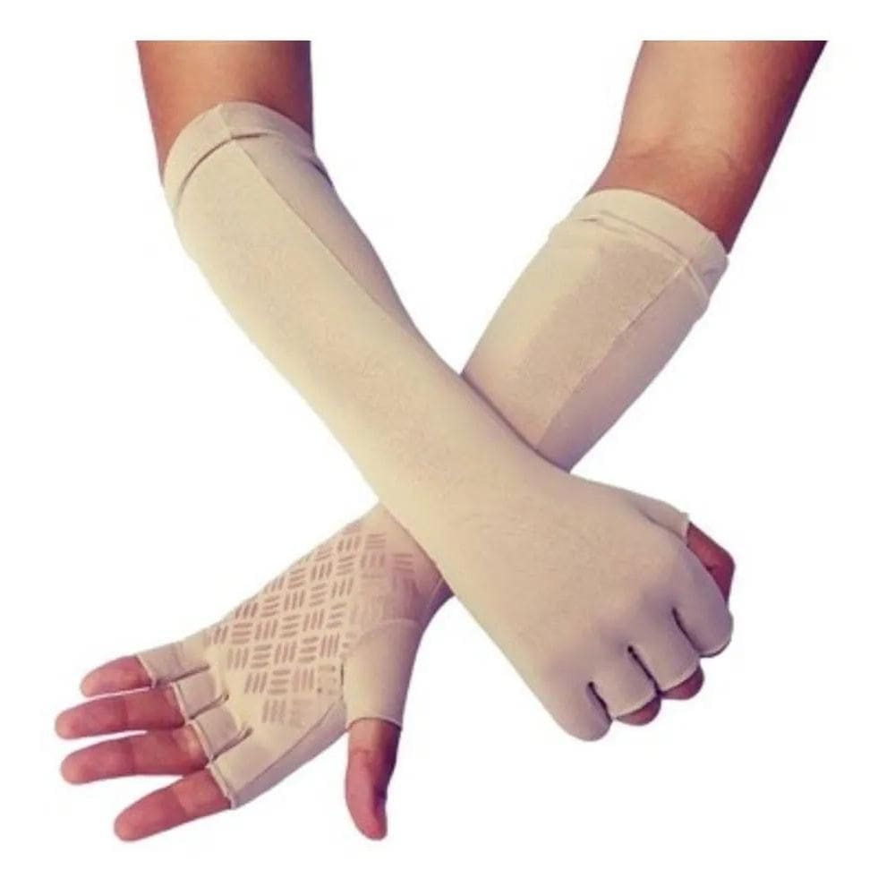 2X Luva Longa Proteção Solar Fpu50+ Uv Antiderrapante