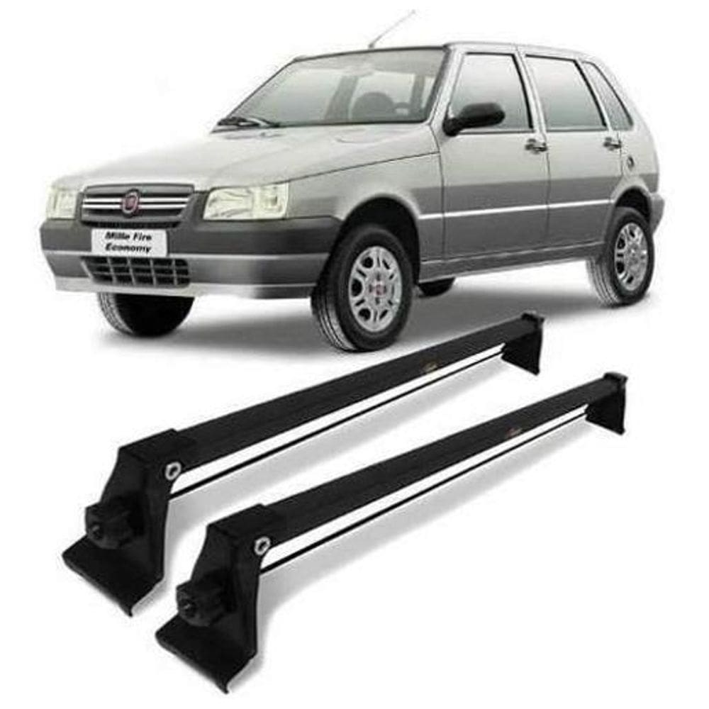 Bagageiro Rack Teto Vhip Fiat Uno Mille 4 Pts 1993 Até 2013
