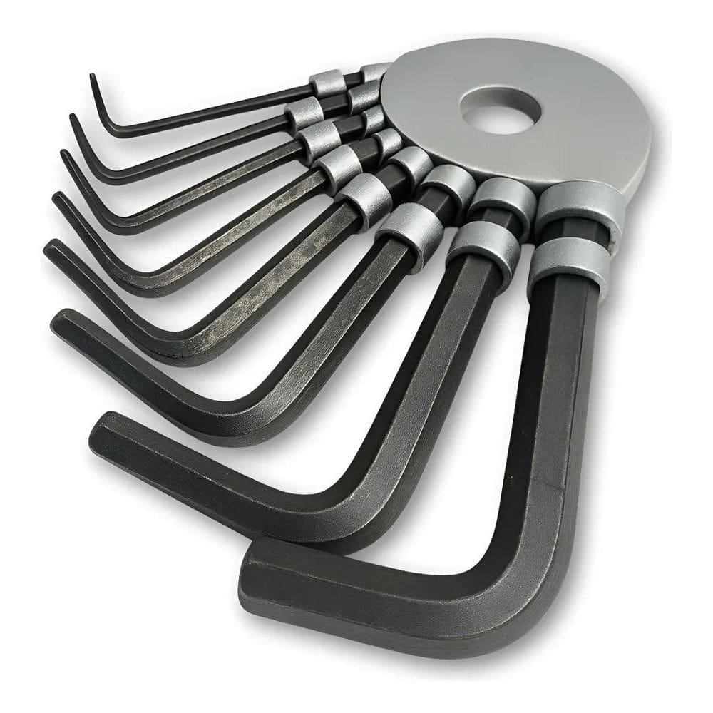 Kit Bike Jogo Chaves Allen L Hexagonais 8 Peças 1,5 A 6Mm