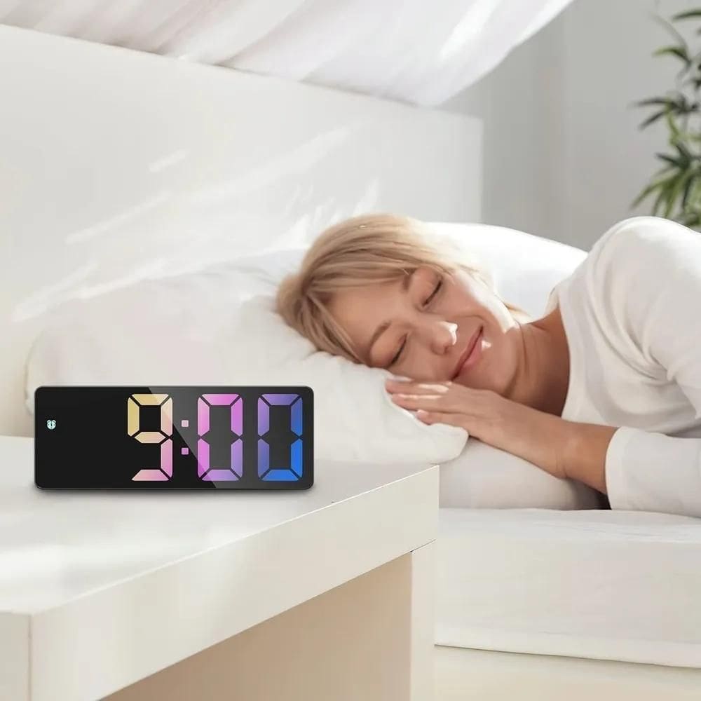 Relógio De Mesa Digital Despertador Alarme Temperatura Data