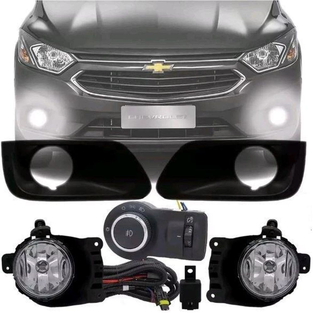 Kit Farol Milha Neblina Onix Lt Ls 17 Prisma 2018