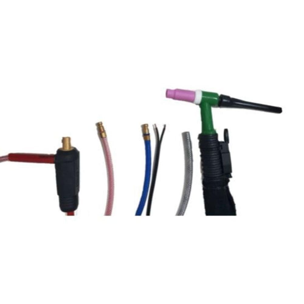 Tocha Solda Tig Refrigerada Su18 Corpo Silicone Gatilho