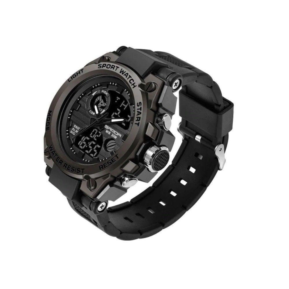 Relógio Masculino Esportivo Sanda 739 Preto