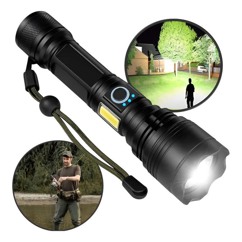 Lanterna Potente Sabre De Luz Forte Zoom Led Usb 2Km