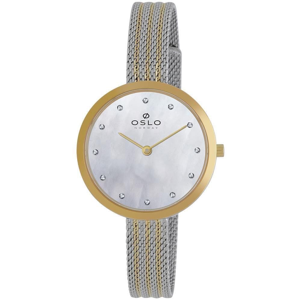 Relógio Oslo Feminino Bicolor Safira