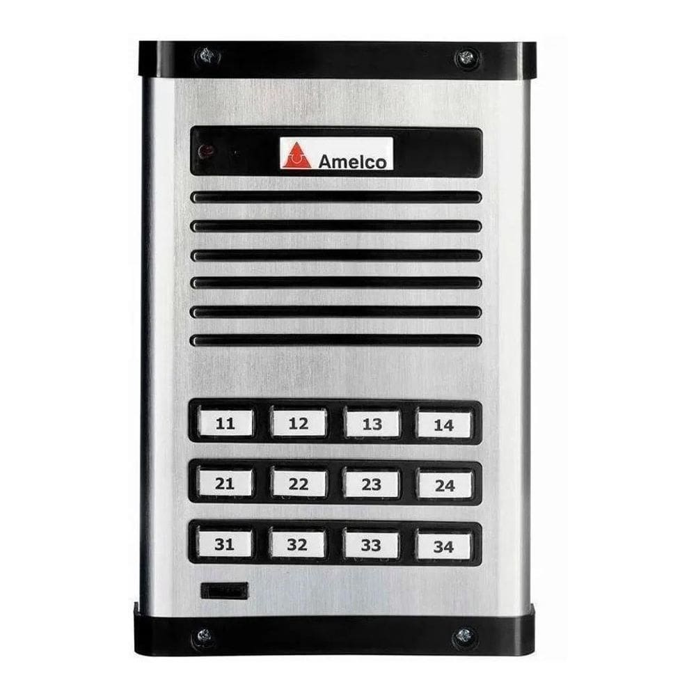 Porteiro Eletronico Coletivo 12 Pontos Amelco Am-Ppr12