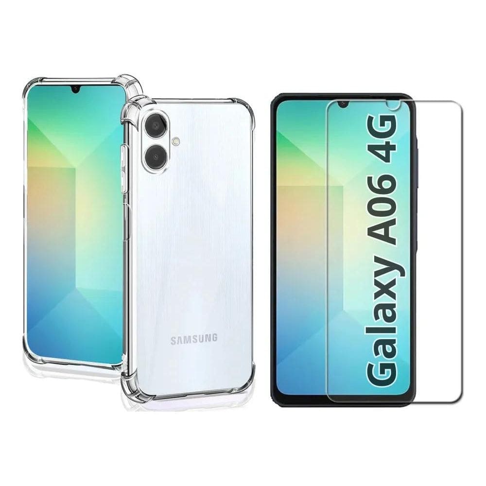 2X Capa Capinha Case + Película 3D Para Samsung Galaxy A06 4