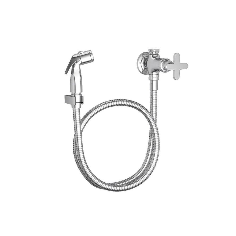 Ducha Higiênica Com Registro E Derivação Disco Cromado