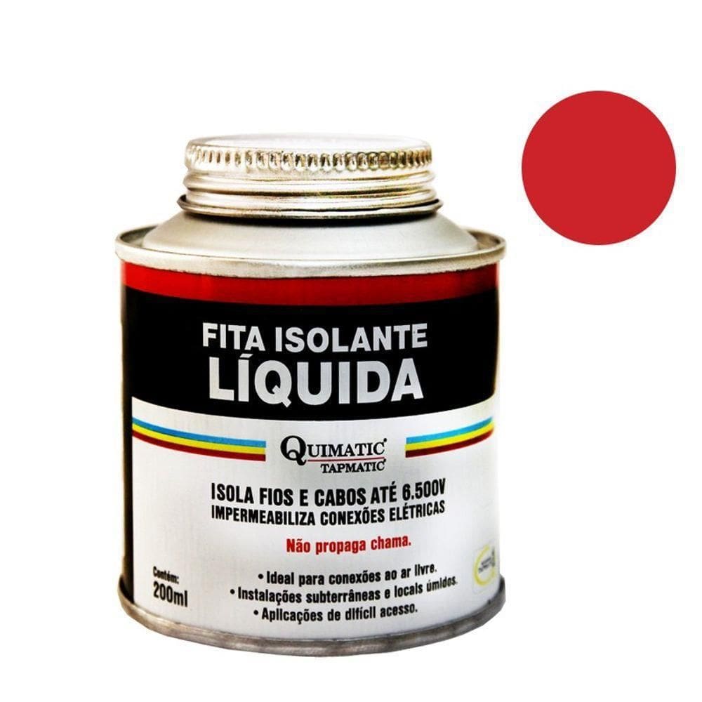 Fita Isolante Liq. 200Ml Vermelha Tapmatic