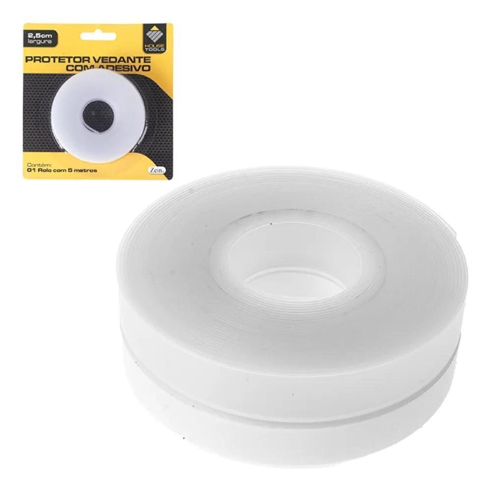 2X Fita Veda Fresta Porta Transparente 5M X 45Mm Pivotante