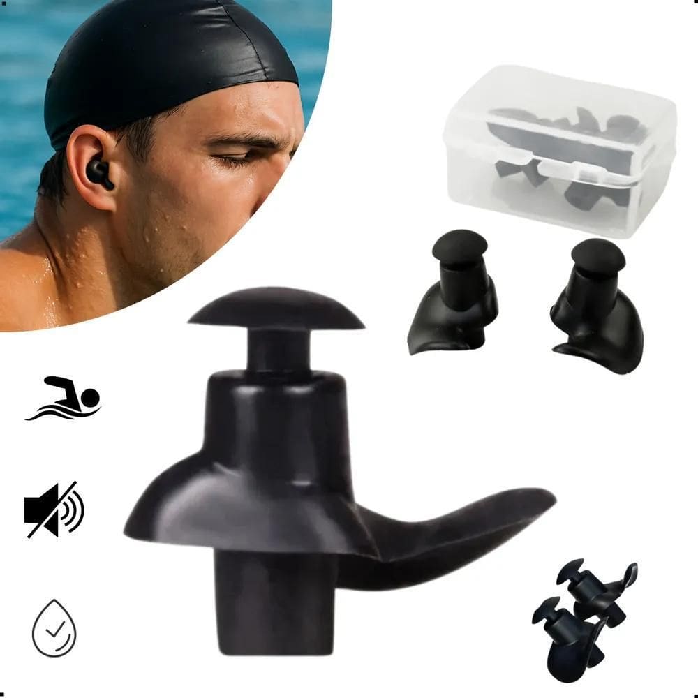 2X Protetor Auricular Tampão Ouvido Natação Moldável Barulho