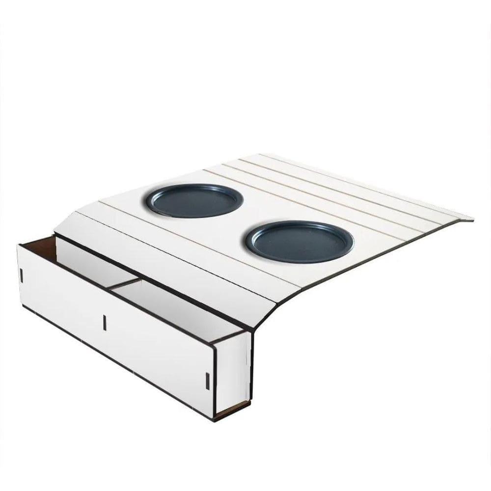 Suporte Porta Copos Com Porta Controle Braço Sofá Casa