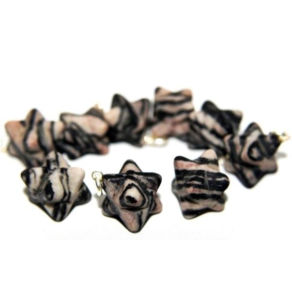 Merkabah Pedra Jaspe Net Pedra Natural Sem furo