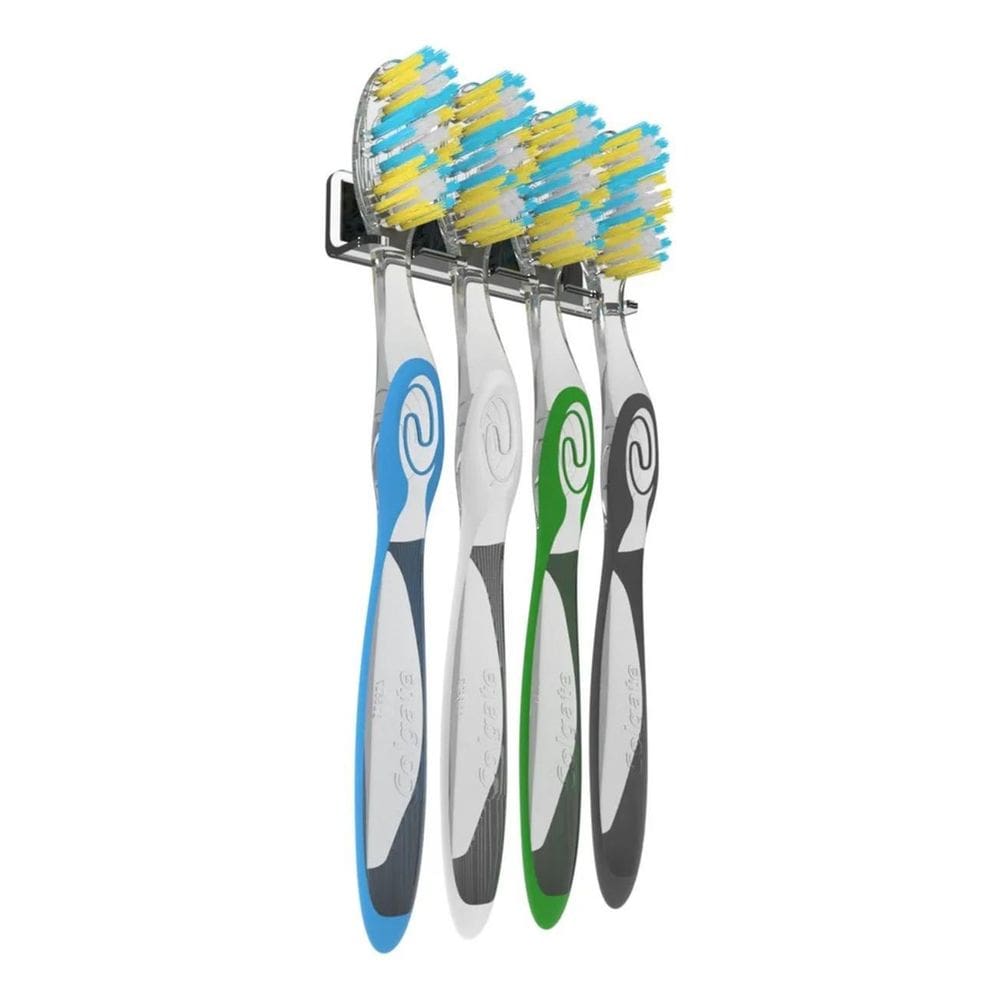 2X Suporte Fixo Organizador De Parede Porta Escovas De Dente