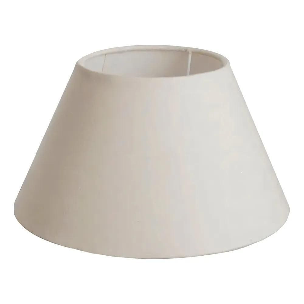 2X Cúpula Para Abajur Tecido Algodão Bege Encaixe 4 Cm Ref 1