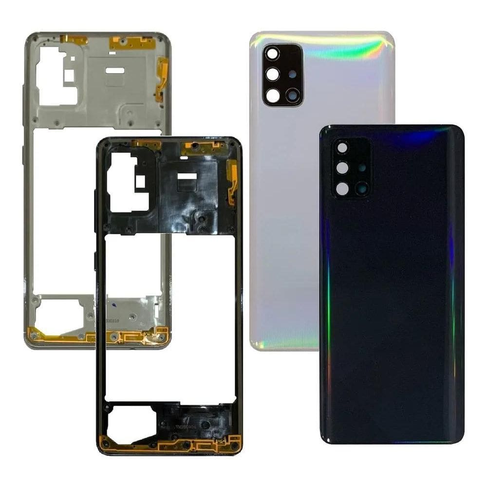 Carcaça Aro Lateral Botão Tampa Traseira Compativel A71 A715