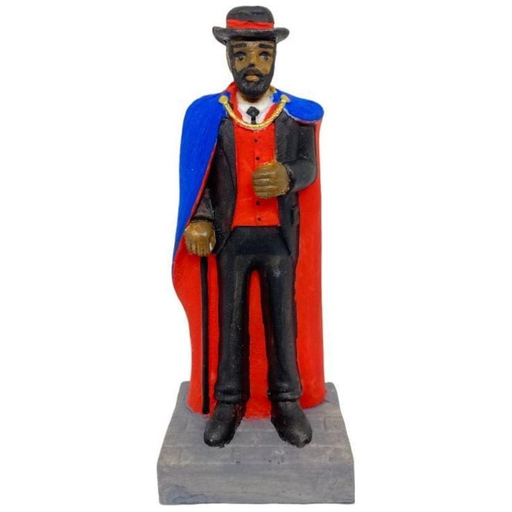 Escultura Exu Cartola Tranca Rua 10,50 Cm Em Resina