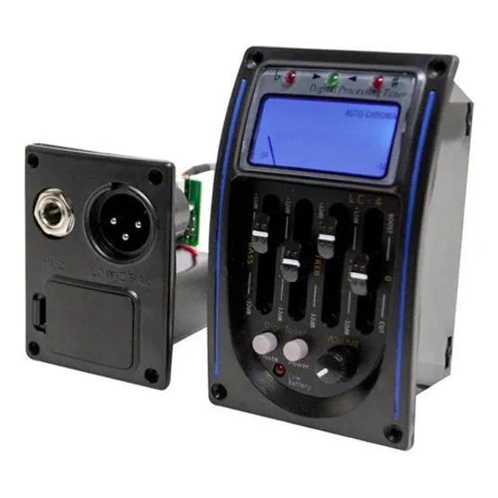 2X Equalizador E Afinador Para Violão Steve Lc-4 4 Bandas