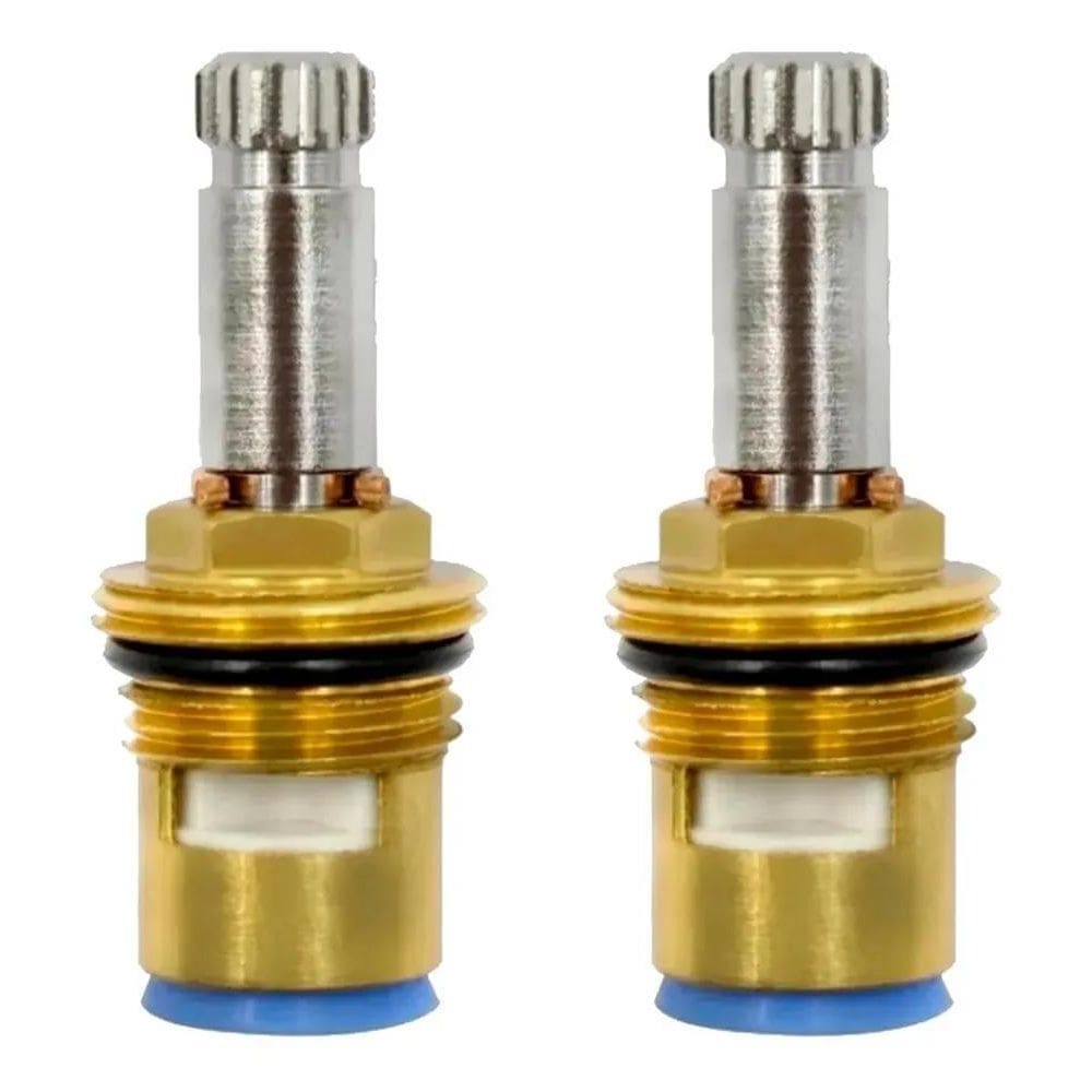 2X Kit 2 Reparo Para Torneira Bancada Ou Parede Metal 1/4 Vo